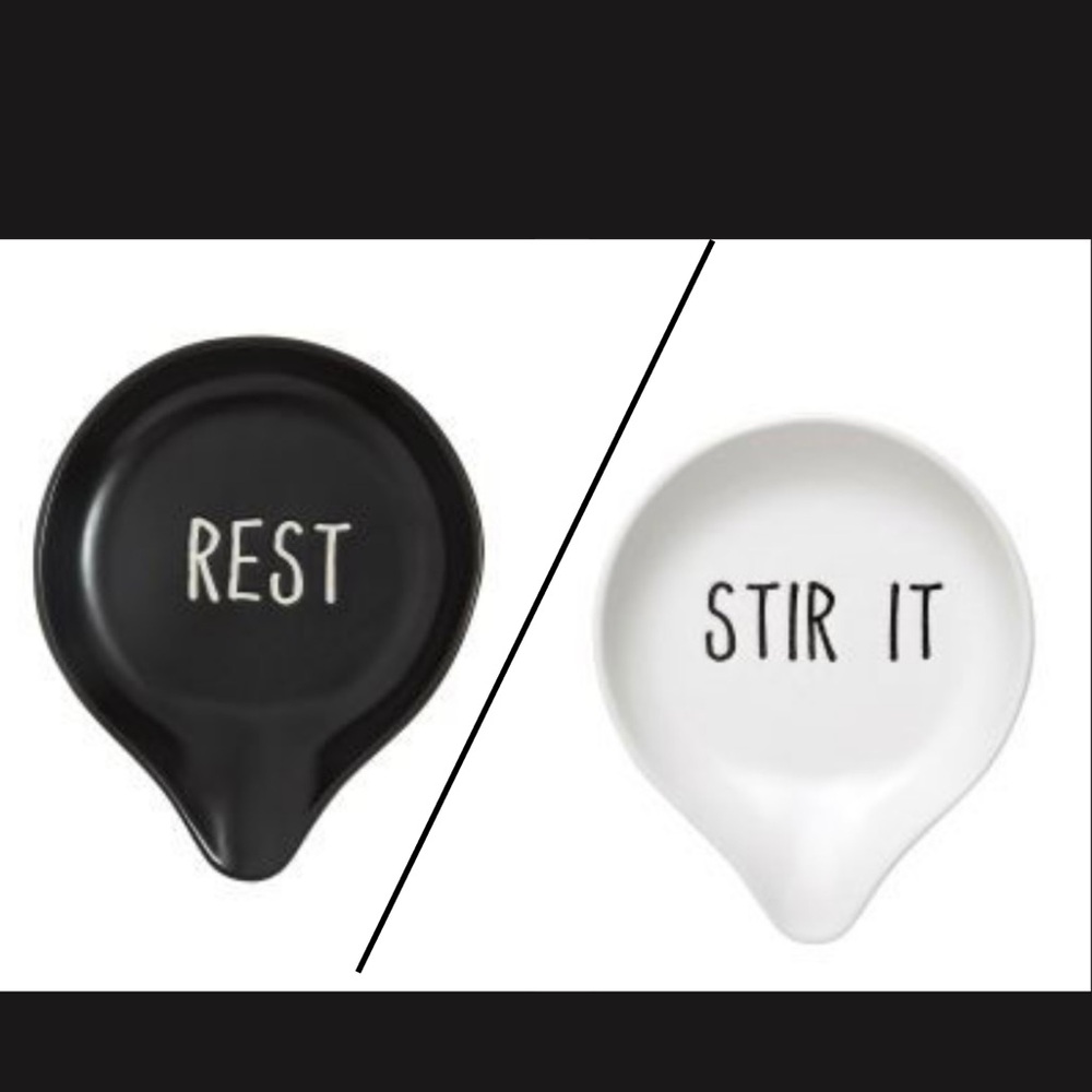 CERAMIC SPOON RESTS.